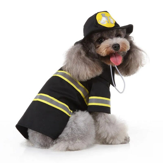 Funny Fireman Outfit Set 2-Legged Coat And Hat