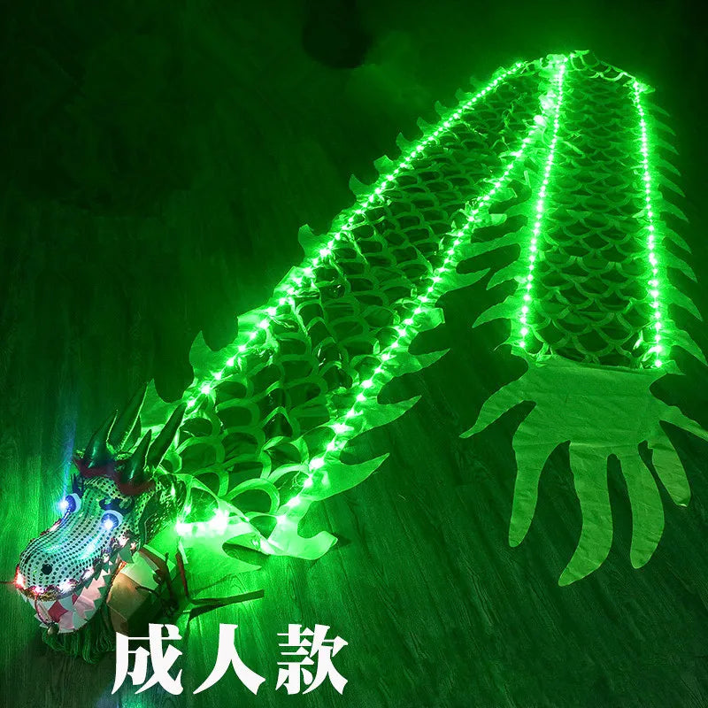 Chinese Dragon Dance Props With Light Dragon