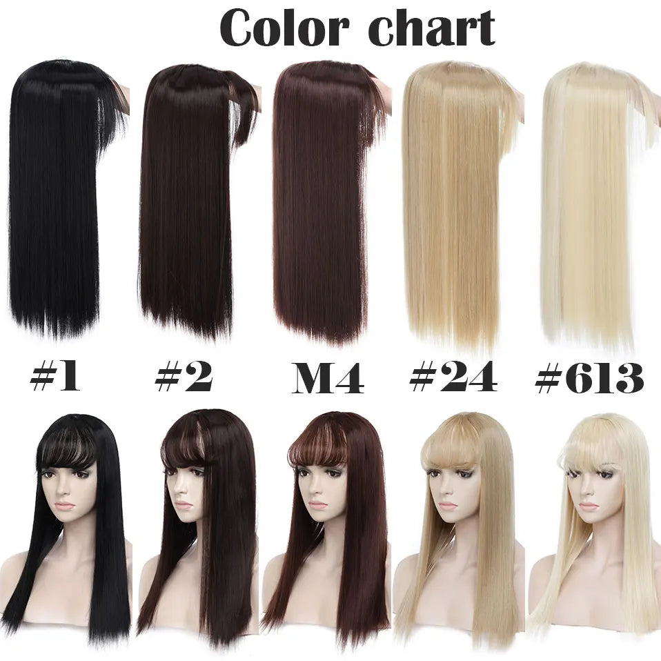 17'' 3D Bangs Invisible Seamless Head Hair