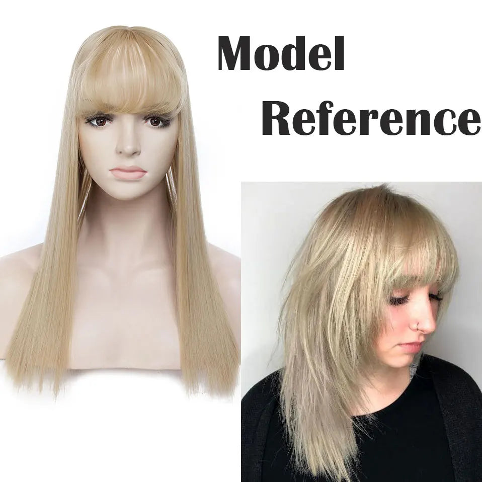 17'' 3D Bangs Invisible Seamless Head Hair