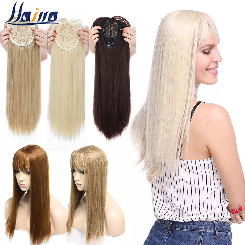 17'' 3D Bangs Invisible Seamless Head Hair