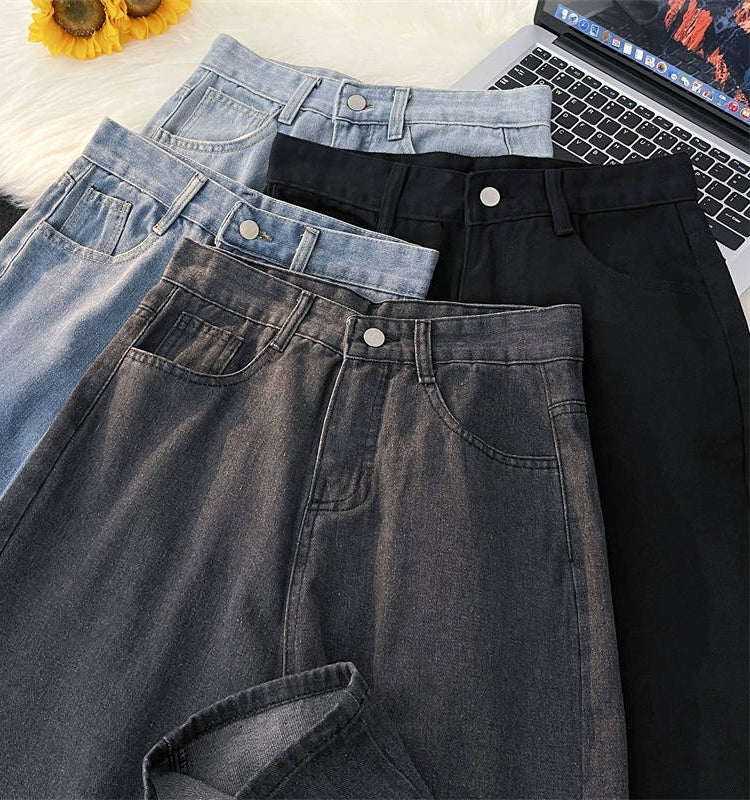 Hong Kong Style Washed Jeans