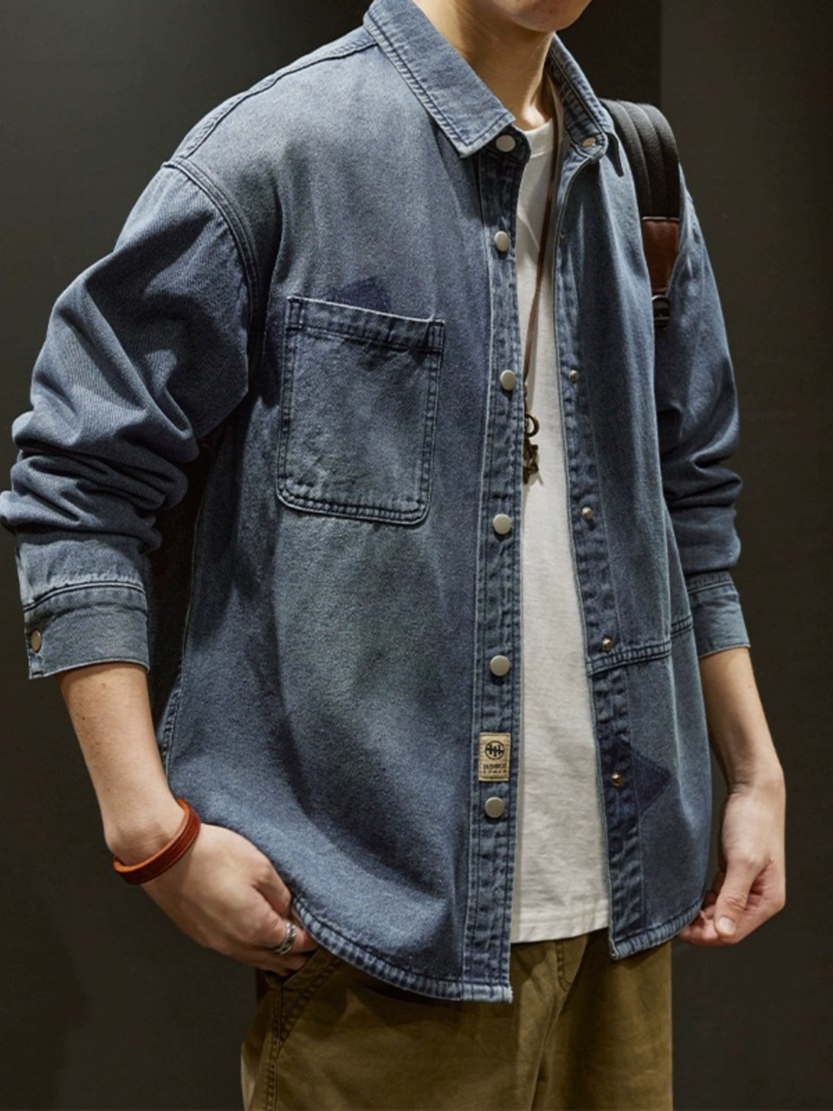 Japanese Style Jacket Denim Shirt