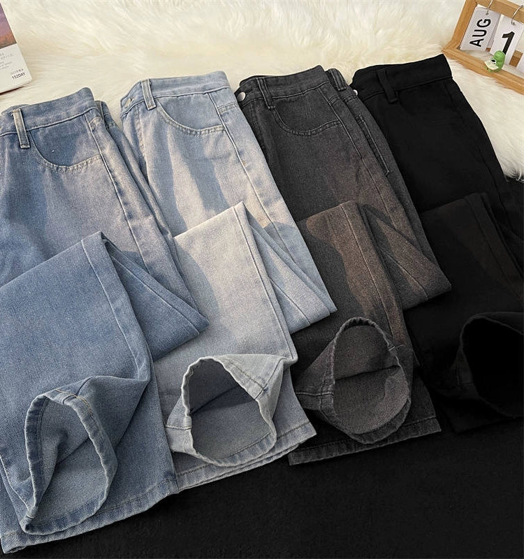 Hong Kong Style Washed Jeans