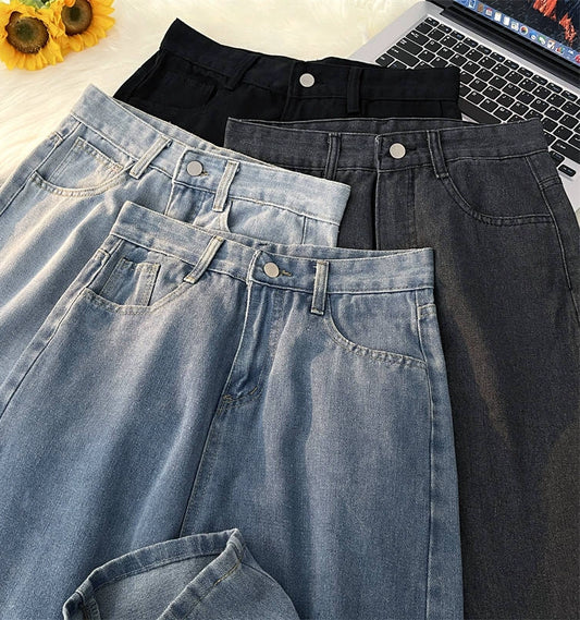 Hong Kong Style Washed Jeans
