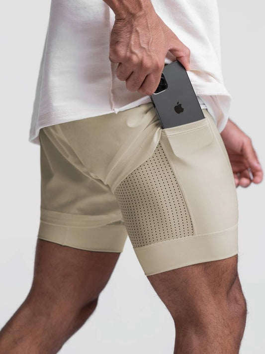 Men's Breathable below the Knee Fitness Shorts