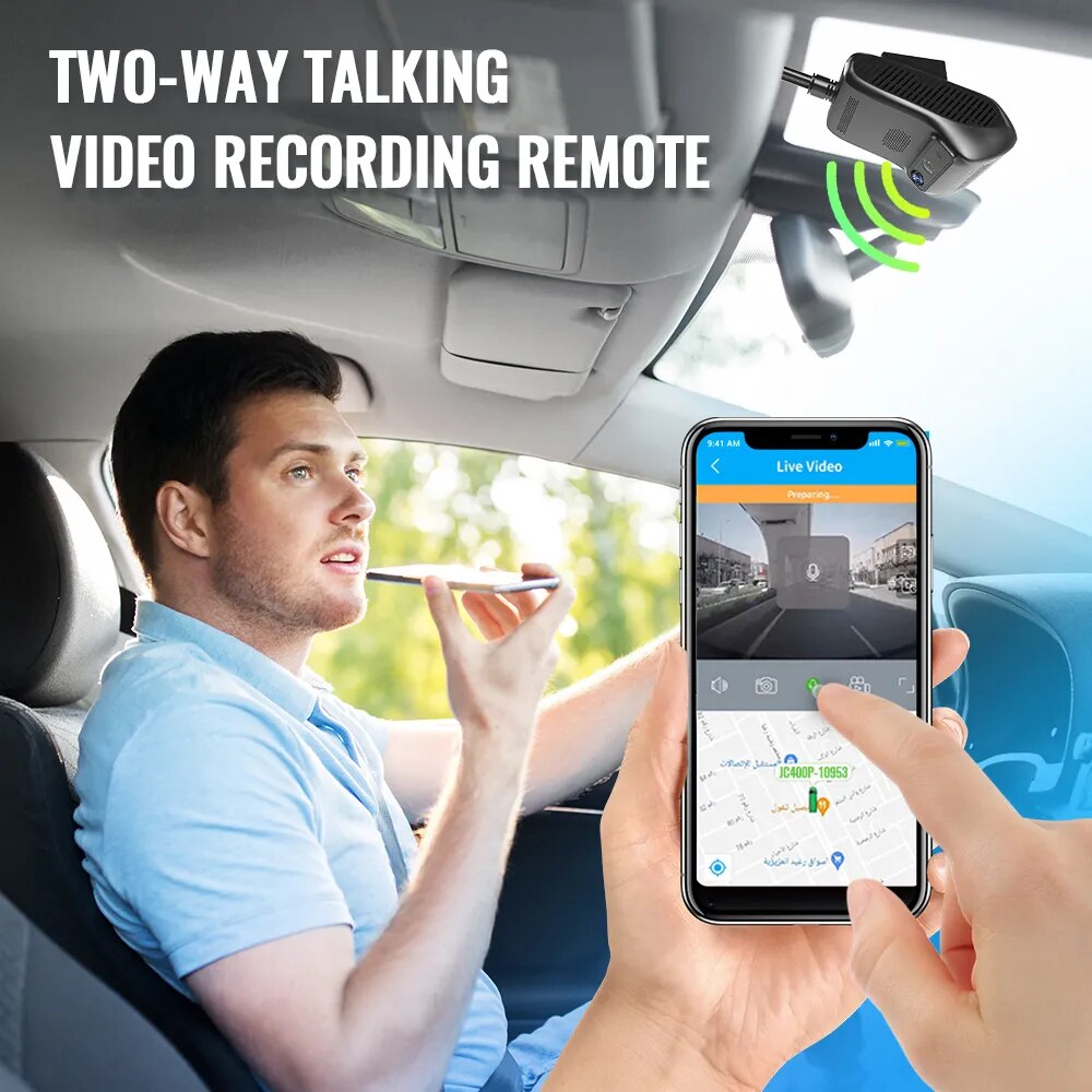 JIMIIOT 4G Dash Cams For Cars JC400P 2 Live Video Vehicle Camera Wifi Hotspot GPS Tracking DVR Remote Monitor By APP Dual Record
