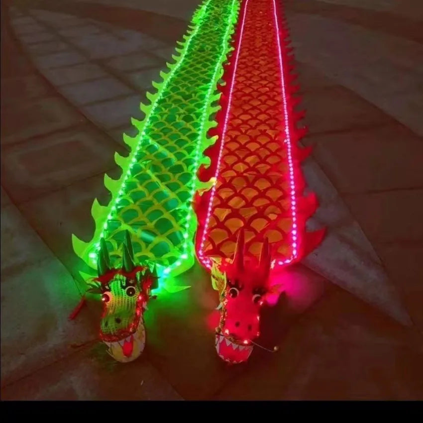 Red Green Light Dragon Dance For Children Adults