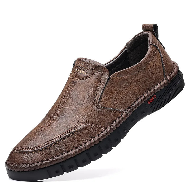 Business Leather Moccasin Breathable Shoes for Men