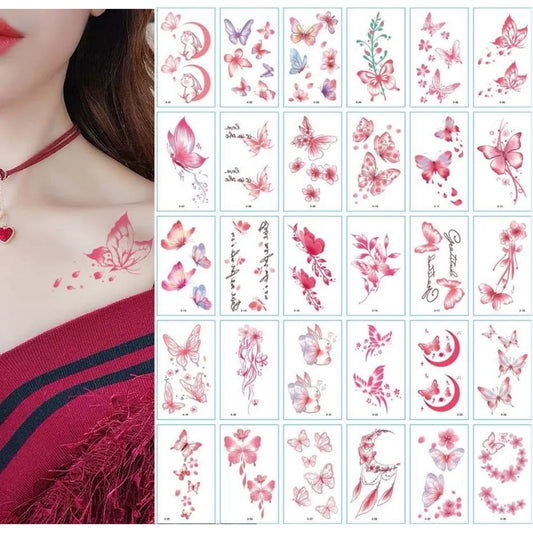 Wholesale 30 Sets (30Pcs/Set) No Repeat Temporary Tattoo Stickers Waterproof