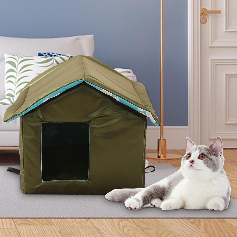 Warm Outdoor Cat House Foldable Insulated