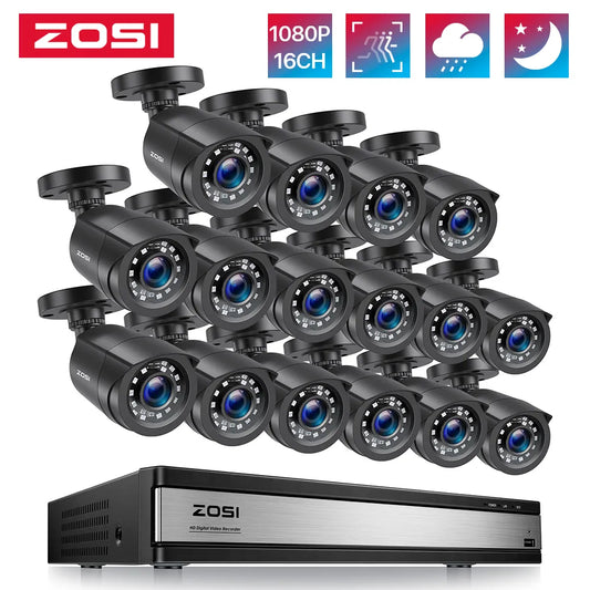 ZOSI Outdoor Camera Smart Motion Detection Home Video Surveillance kit