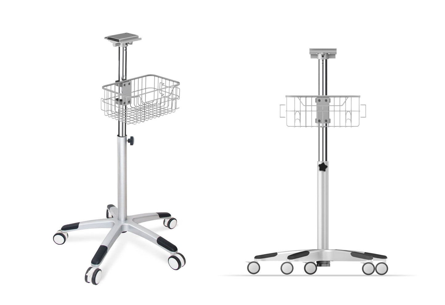 Rolling Trolley Cart Vertical Stand (Choose right Model as the Patient  Monitor)