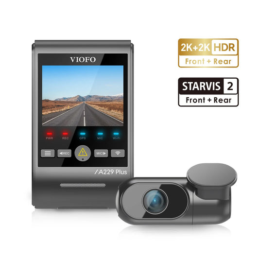 VIOFO A229 PLUS Car Dvr 2K HDR Video Recorder 5GHZ WI-FI GPS Voice Control Dash Camera With SONY STARVIS 2 SENSOR Night Vision