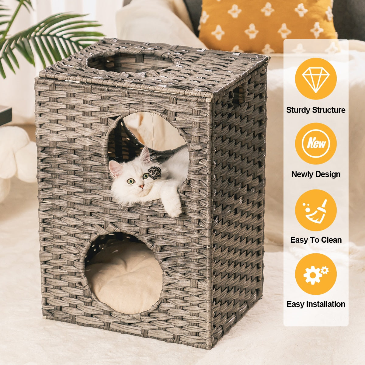 Outdoor Sturdy Large Cat Furniture Cages with Cushion US Stock