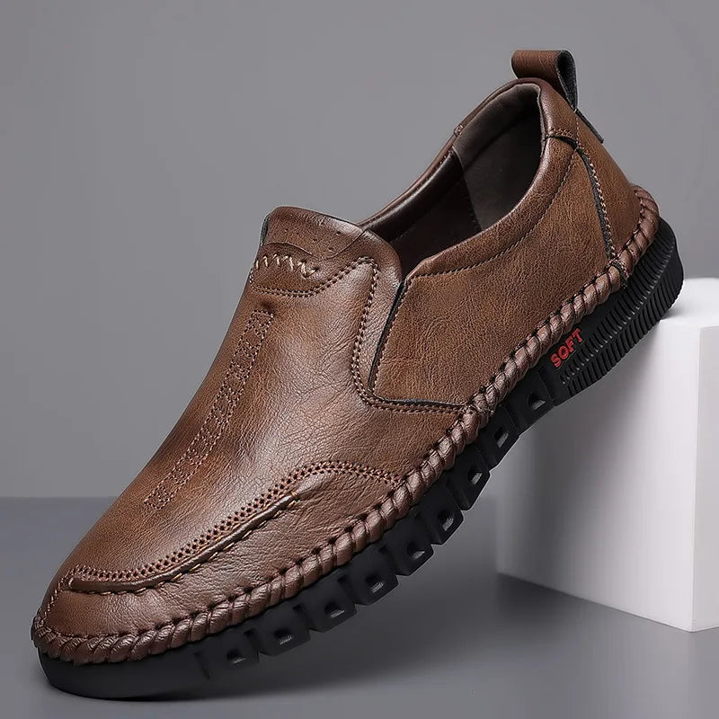 Business Leather Moccasin Breathable Shoes for Men