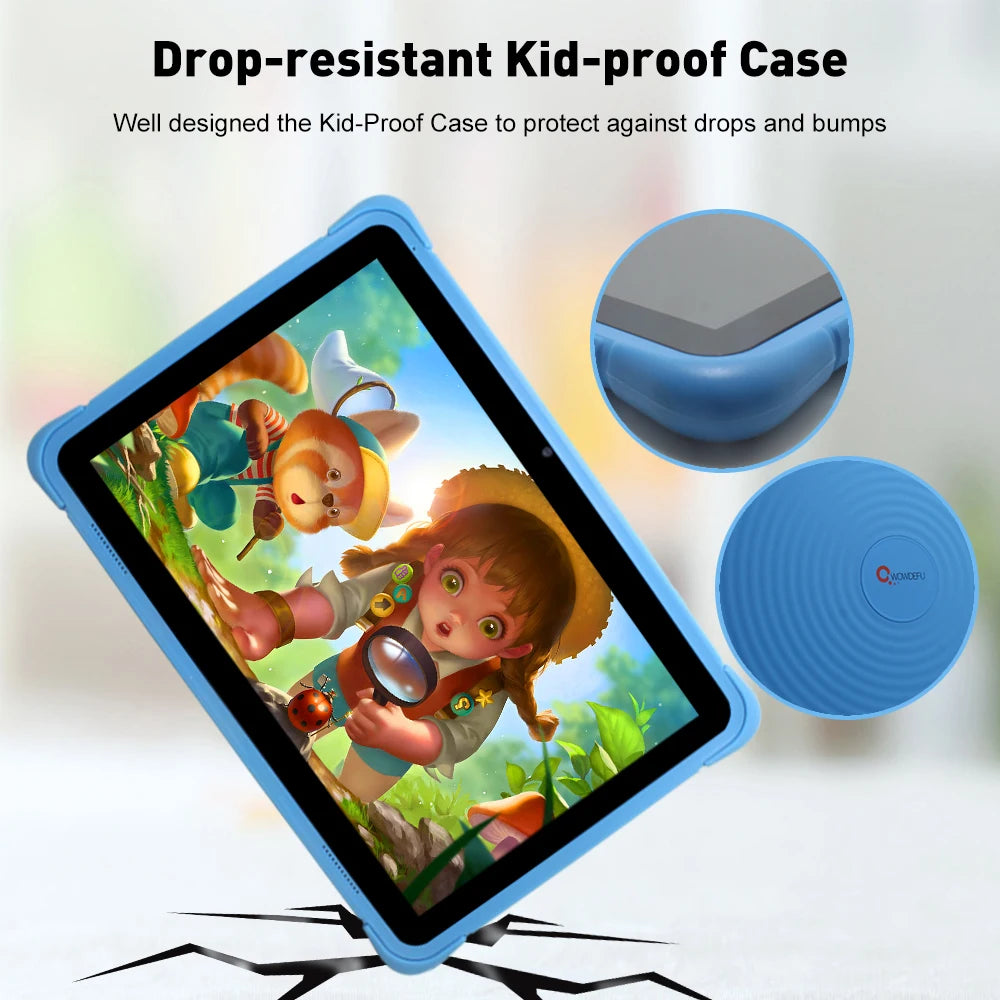 10.1 Inch Children Tablets Android 12 Quad