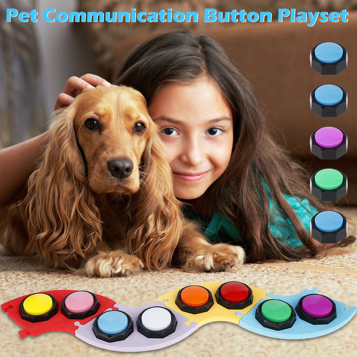 8Pcs Voice Talking Button Intelligence Toy - optionsgaloreonlinestore