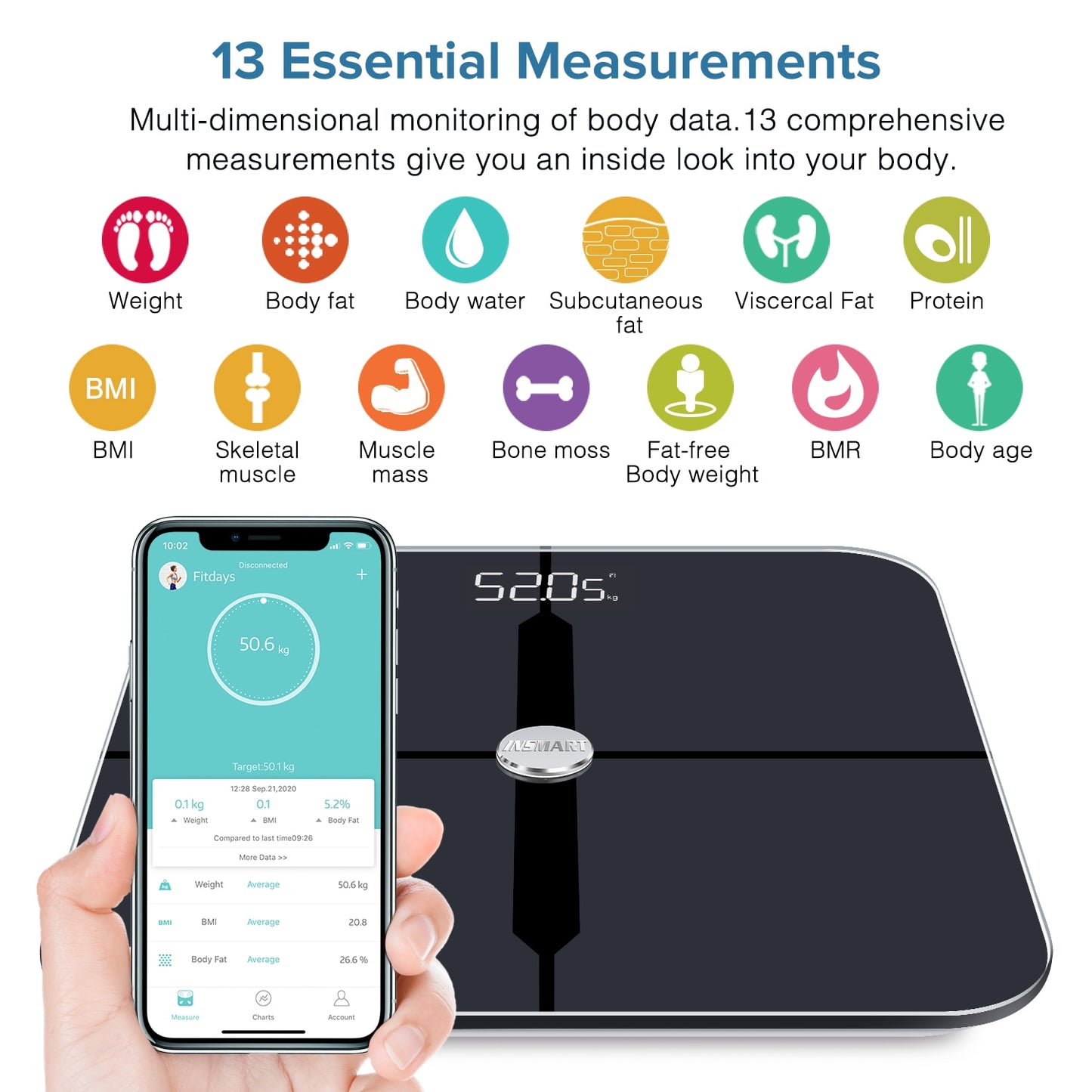 Smart Weight Scale Digital - optionsgaloreonlinestore