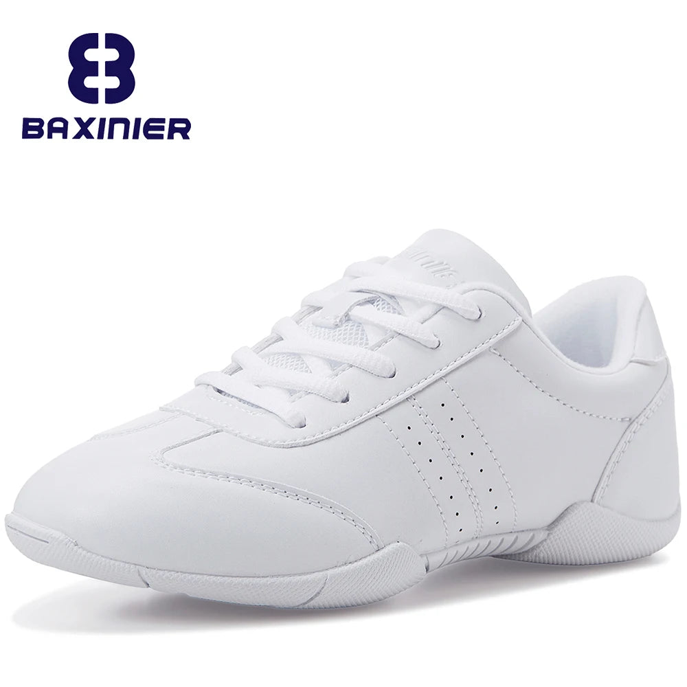 Girls White Cheerleading Dancing Shoes