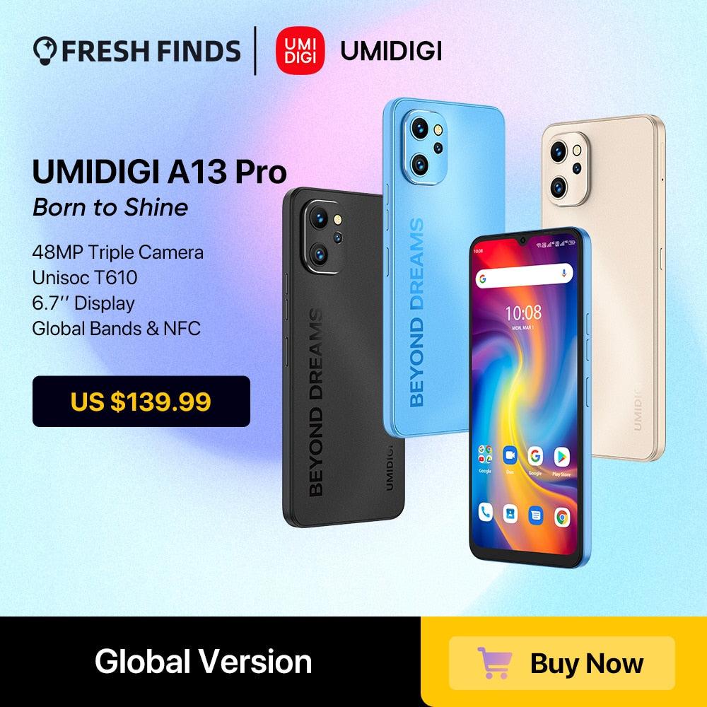 A13 Pro Android Smartphone Triple Camera - optionsgaloreonlinestore