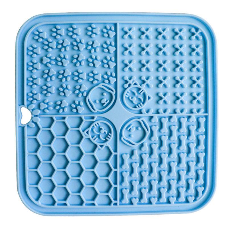 Silicone Dog Slow Feeders Mats With Suction Cup Food Plate Training Pet Dog Feeder Alternative to Feed Dog Bowl Dog Accessories - optionsgaloreonlinestore