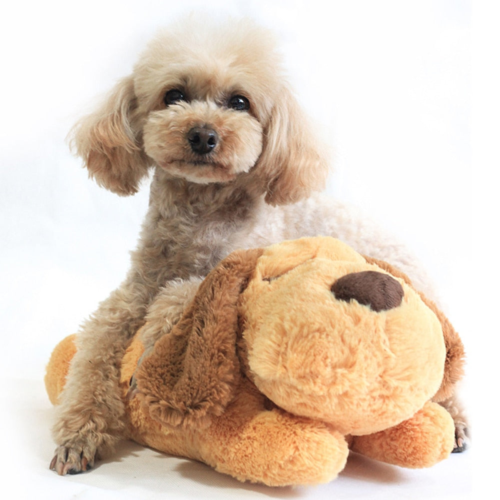 Cute Heartbeat Pet Toy Plush Puppy - optionsgaloreonlinestore