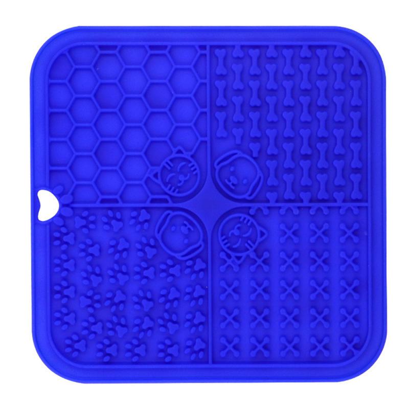 Silicone Dog Slow Feeders Mats With Suction Cup Food Plate Training Pet Dog Feeder Alternative to Feed Dog Bowl Dog Accessories - optionsgaloreonlinestore