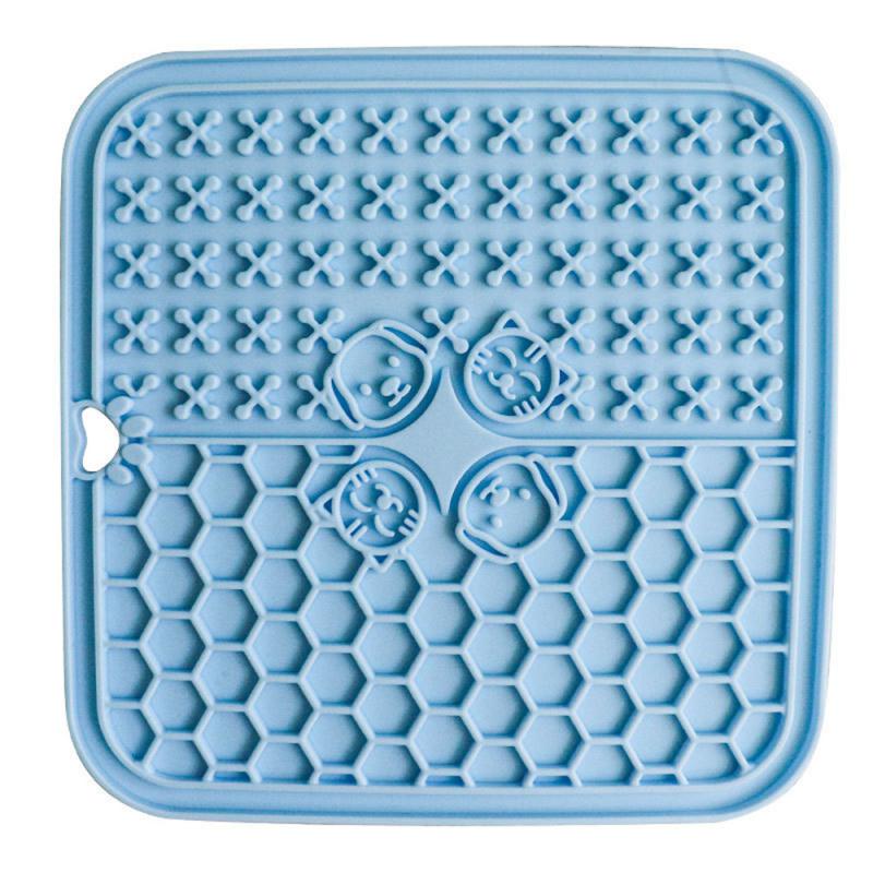 Silicone Dog Slow Feeders Mats With Suction Cup Food Plate Training Pet Dog Feeder Alternative to Feed Dog Bowl Dog Accessories - optionsgaloreonlinestore