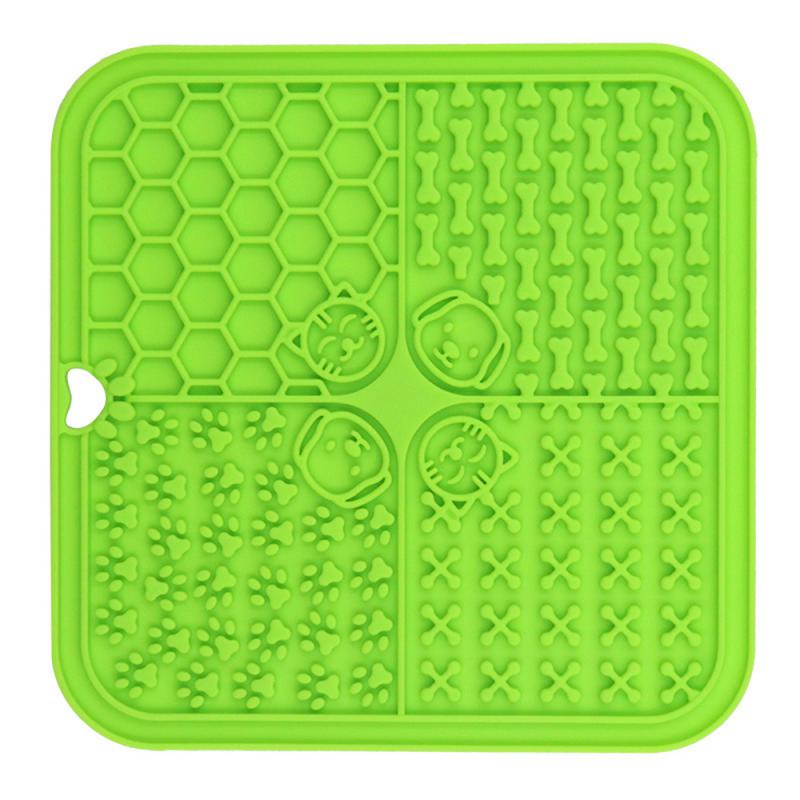 Silicone Dog Slow Feeders Mats With Suction Cup Food Plate Training Pet Dog Feeder Alternative to Feed Dog Bowl Dog Accessories - optionsgaloreonlinestore