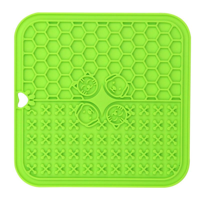 Silicone Dog Slow Feeders Mats With Suction Cup Food Plate Training Pet Dog Feeder Alternative to Feed Dog Bowl Dog Accessories - optionsgaloreonlinestore