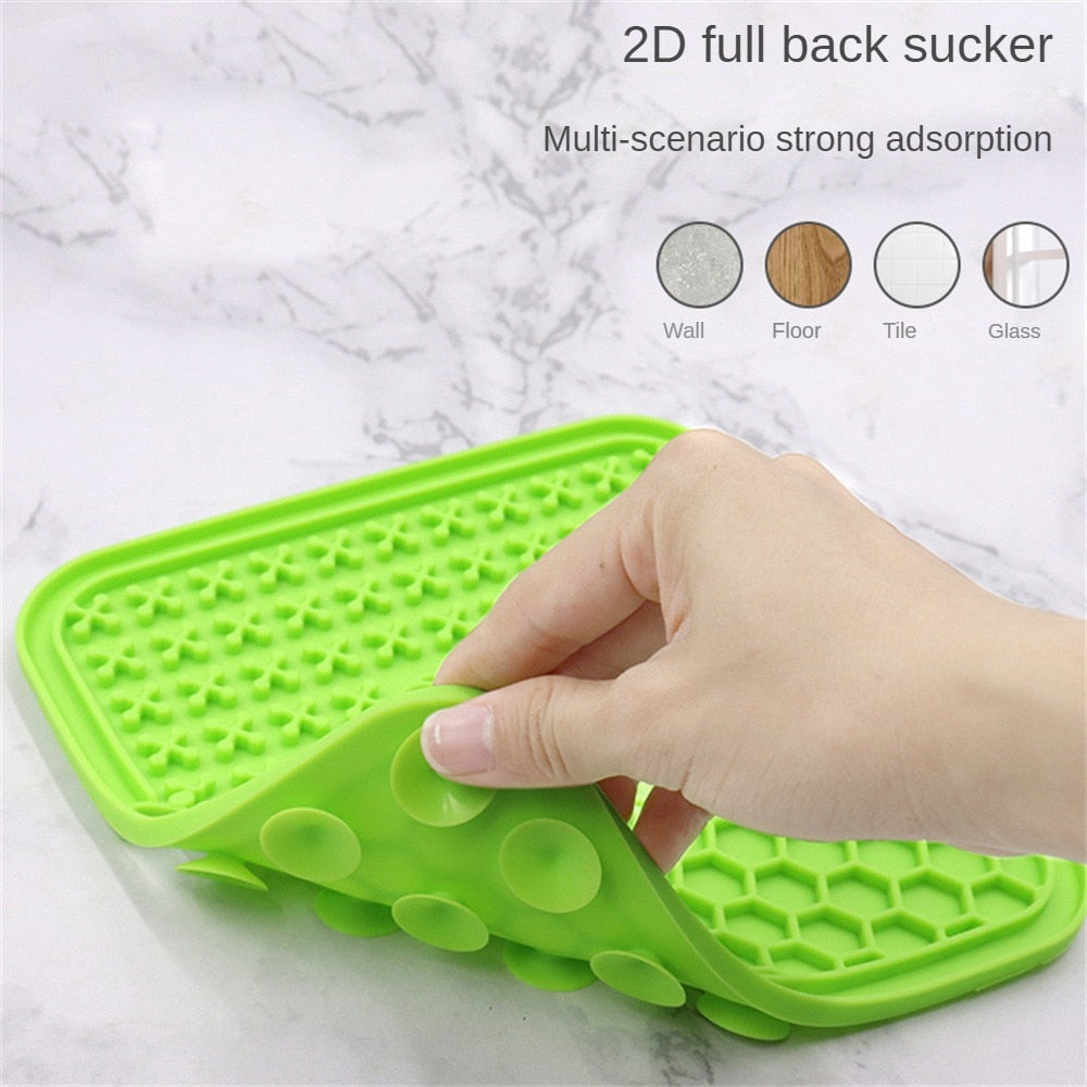 Silicone Dog Slow Feeders Mats With Suction Cup Food Plate Training Pet Dog Feeder Alternative to Feed Dog Bowl Dog Accessories - optionsgaloreonlinestore