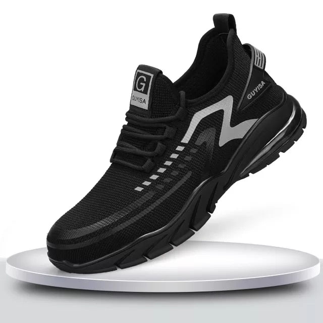 Puncture-Proof Lightweight Breathable Construction Sneakers for Men - optionsgaloreonlinestore