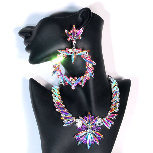 Drag Queen Accessories Necklace Earrings Set