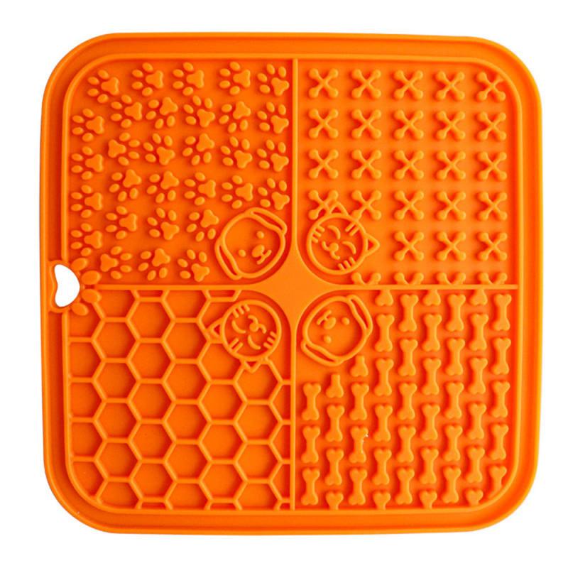 Silicone Dog Slow Feeders Mats With Suction Cup Food Plate Training Pet Dog Feeder Alternative to Feed Dog Bowl Dog Accessories - optionsgaloreonlinestore