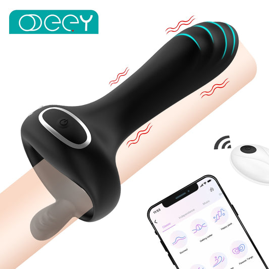 Wireless Male Delay Ejaculation Penis Ring G Spot Clit Stimulator - optionsgaloreonlinestore